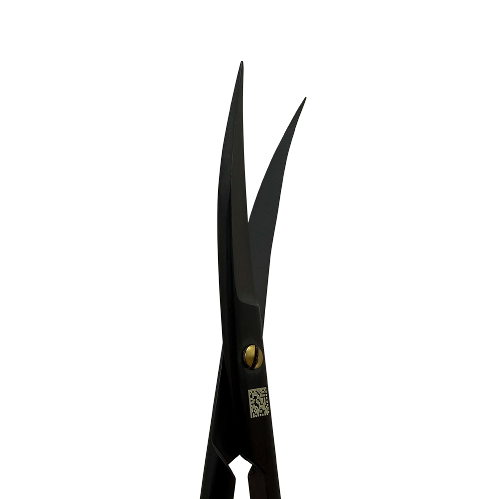 Ciseaux de suture Goldman-Fox Super Cut – Courbés, 12,5 cm (4,9 po) – Titane noir