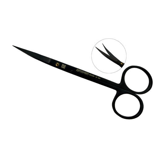 Tijeras de sutura Goldman-Fox Super Cut – Curvas, 12,5 cm (4,9 pulg.) – Titanio negro