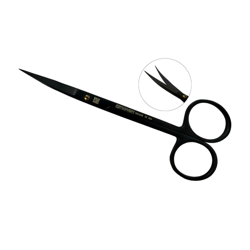 Ciseaux de suture Goldman-Fox Super Cut – Courbés, 12,5 cm (4,9 po) – Titane noir