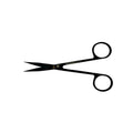 Ciseaux de suture Goldman-Fox Super Cut – Courbés, 12,5 cm (4,9 po) – Titane noir