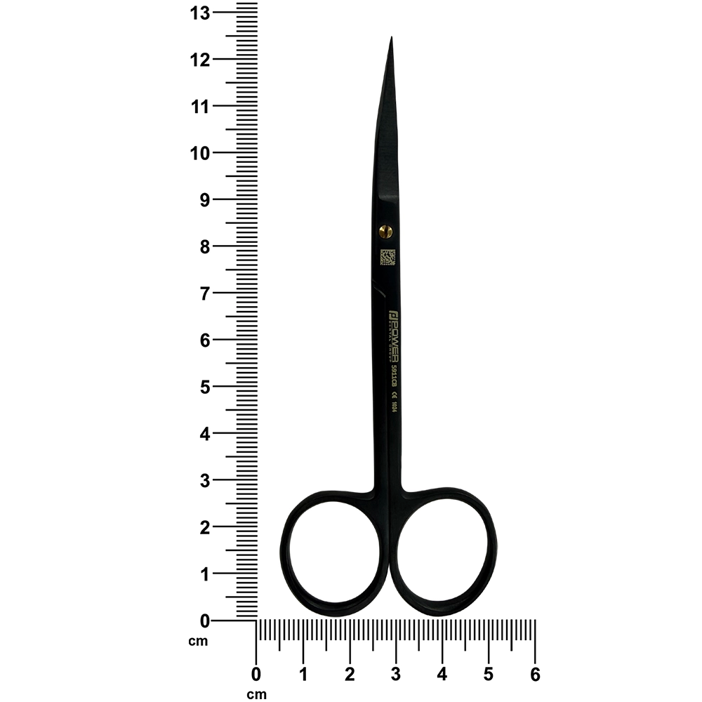 Ciseaux de suture Goldman-Fox Super Cut – Courbés, 12,5 cm (4,9 po) – Titane noir