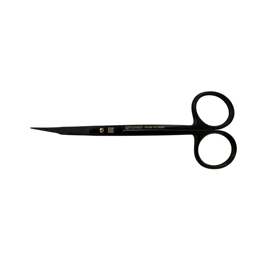 Ciseaux à sutures Goldman-Fox Super Cut – Double courbure, 4,9 pouces (12,5 cm) – Titane noir
