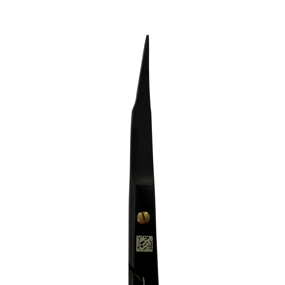 Ciseaux à sutures Goldman-Fox Super Cut – Double courbure, 4,9 pouces (12,5 cm) – Titane noir