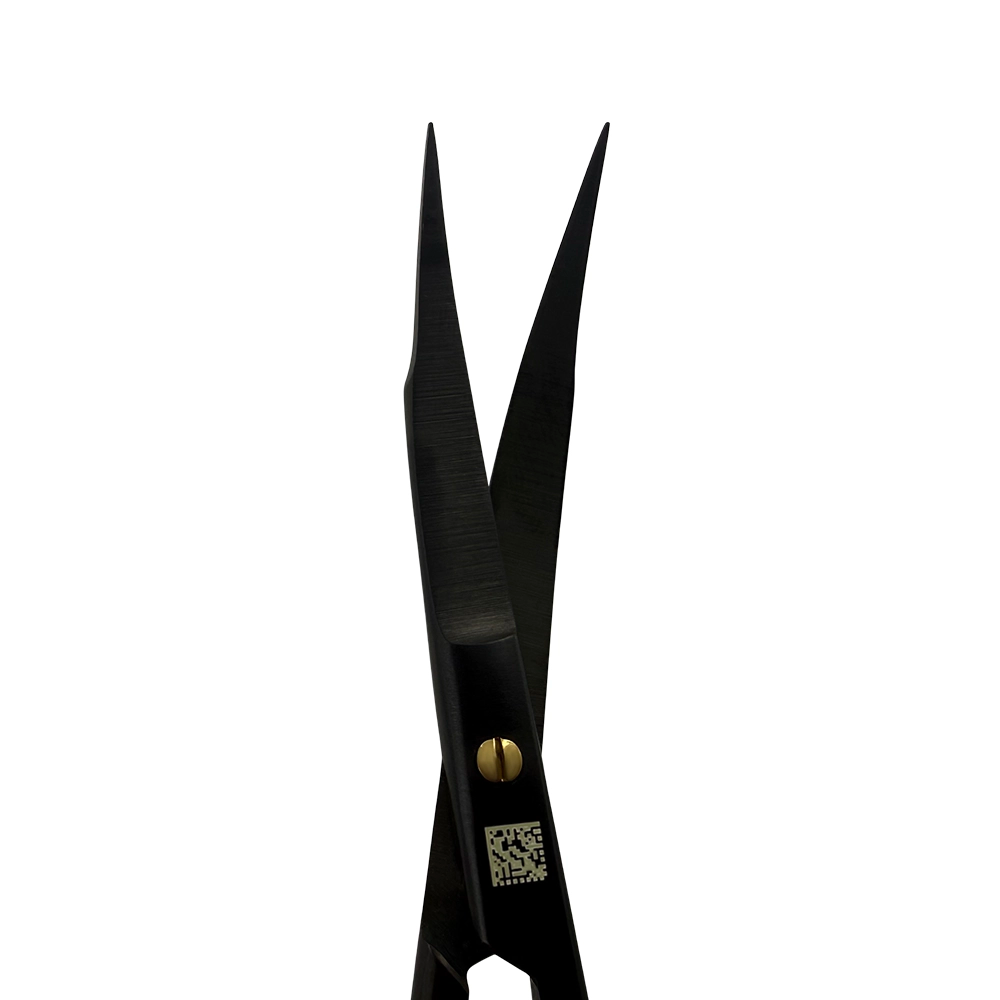 Ciseaux à sutures Goldman-Fox Super Cut – Double courbure, 4,9 pouces (12,5 cm) – Titane noir