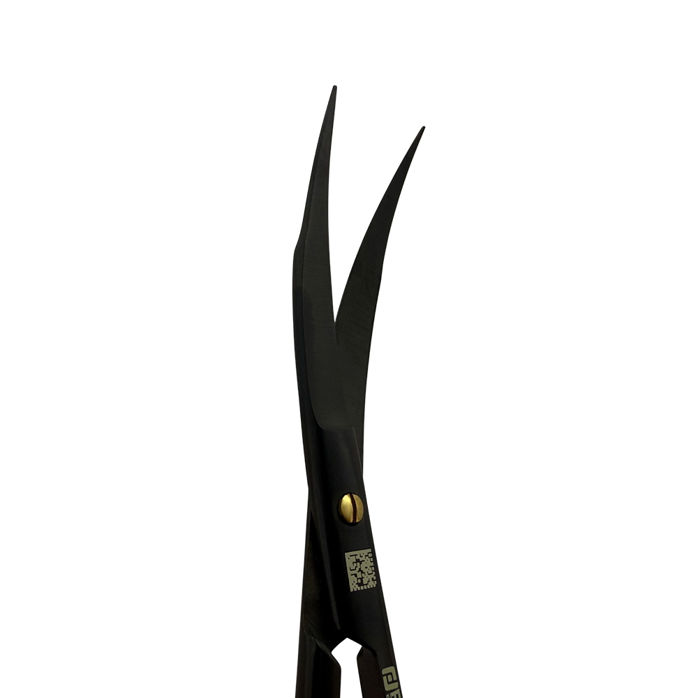 Ciseaux à sutures Goldman-Fox Super Cut – Double courbure, 4,9 pouces (12,5 cm) – Titane noir