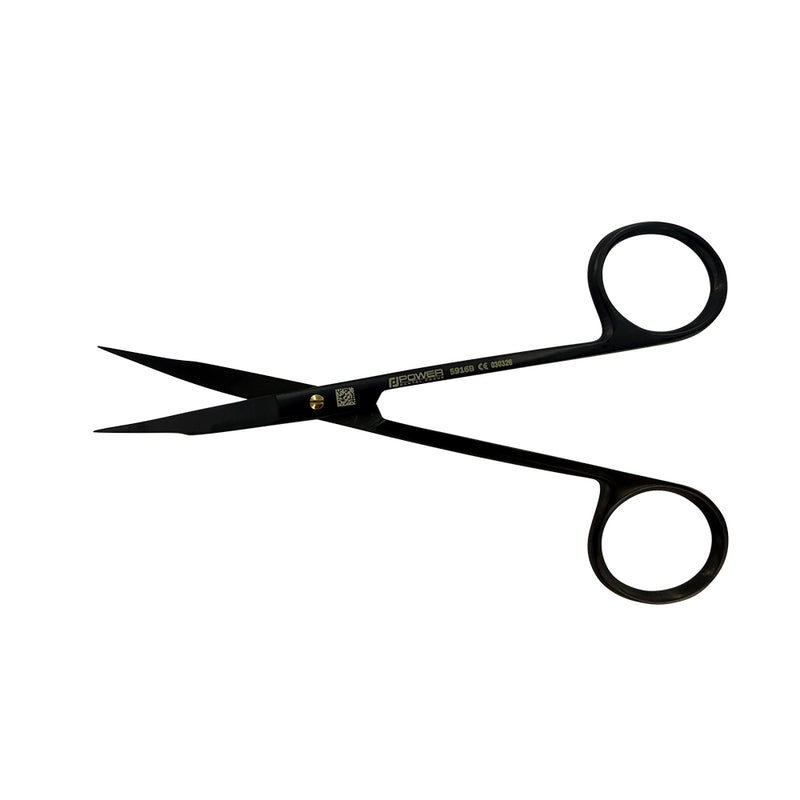 Ciseaux à sutures Goldman-Fox Super Cut – Double courbure, 4,9 pouces (12,5 cm) – Titane noir