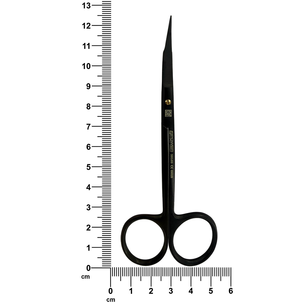 Ciseaux à sutures Goldman-Fox Super Cut – Double courbure, 4,9 pouces (12,5 cm) – Titane noir