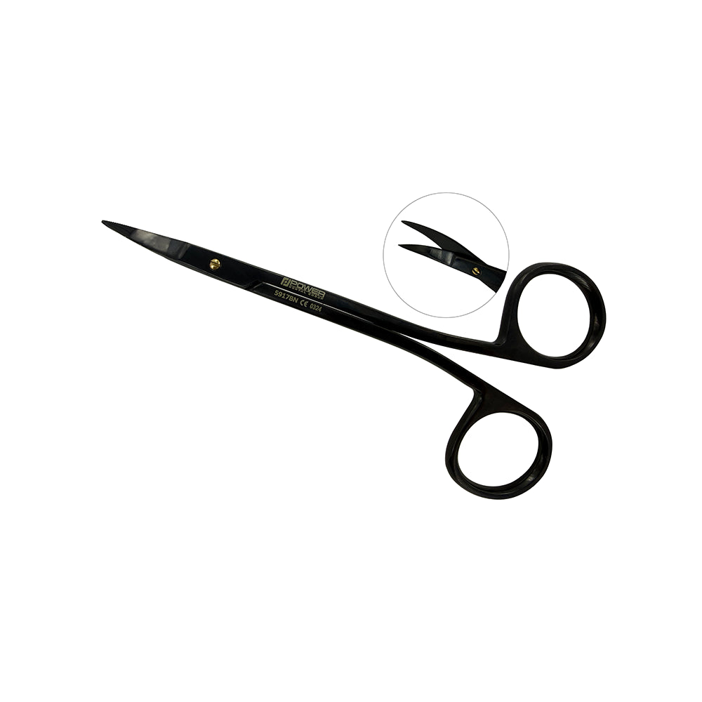 Tijeras Power Bow LaGrange – Curvas, 4,5 pulg (11,5 cm) – Titanio Negro