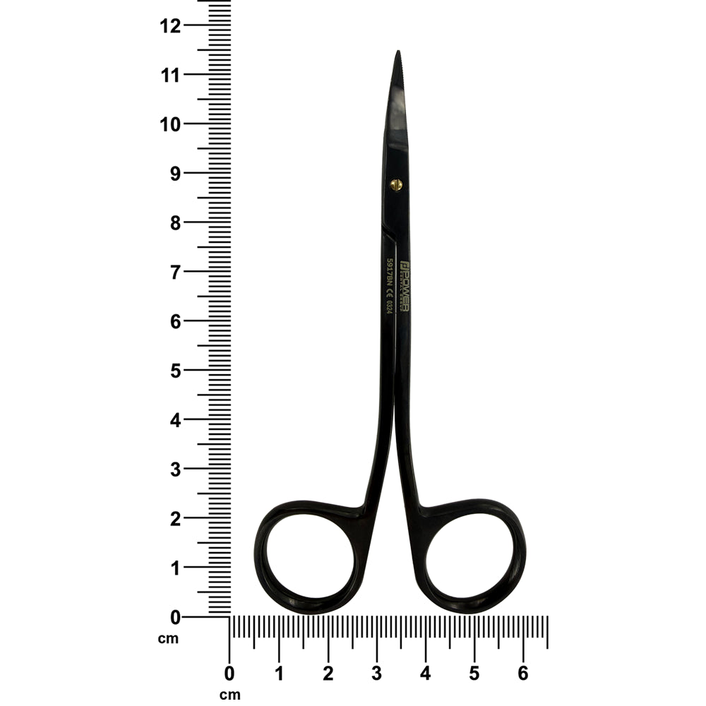 Tijeras Power Bow LaGrange – Curvas, 4,5 pulg (11,5 cm) – Titanio Negro
