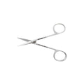 Straight Iris Scissors with open blades for controlled soft-tissue and suture cutting