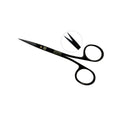 Tijeras de sutura Power Bow Iris – Rectas, 4.5 in (11.5 cm) – Titanio Negro