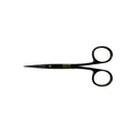 Ciseaux chirurgicaux Iris Power Bow – Courbés, 11,5 cm (4,5 po), Points de suture – Titane noir