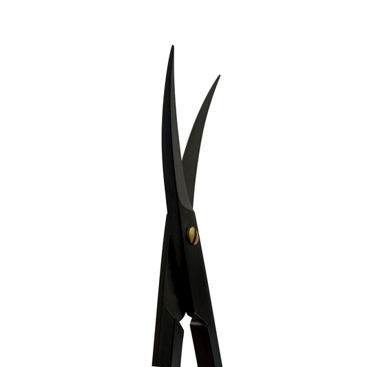 Power Bow Iris Scissors – Curved, 4.5 in (11.5 cm), Suture – Black Titanium