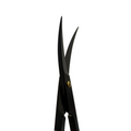 Ciseaux chirurgicaux Iris Power Bow – Courbés, 11,5 cm (4,5 po), Points de suture – Titane noir