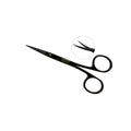 Ciseaux chirurgicaux Iris Power Bow – Courbés, 11,5 cm (4,5 po), Points de suture – Titane noir