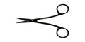 Ciseaux chirurgicaux Iris Power Bow – Courbés, 11,5 cm (4,5 po), Points de suture – Titane noir