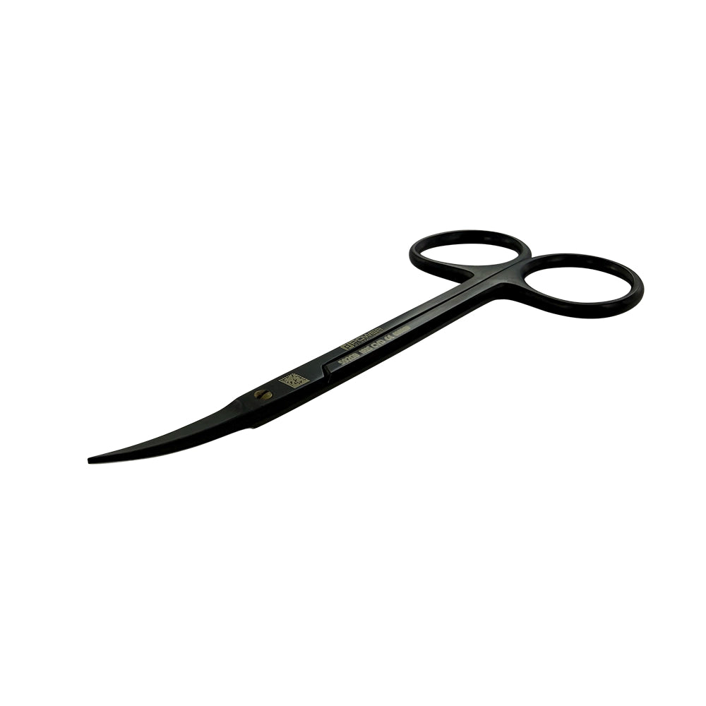 Ciseaux à suture Iris Super Cut – Courbés, 11,5 cm (4,5 po) – Titane noir