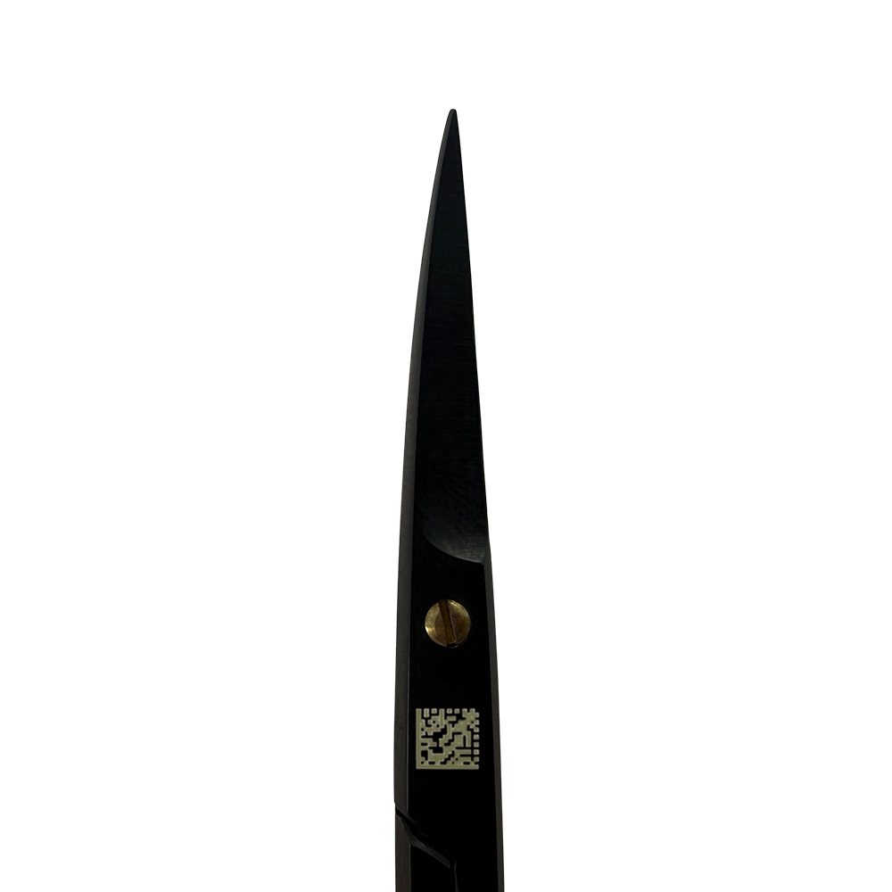 Ciseaux à suture Iris Super Cut – Courbés, 11,5 cm (4,5 po) – Titane noir