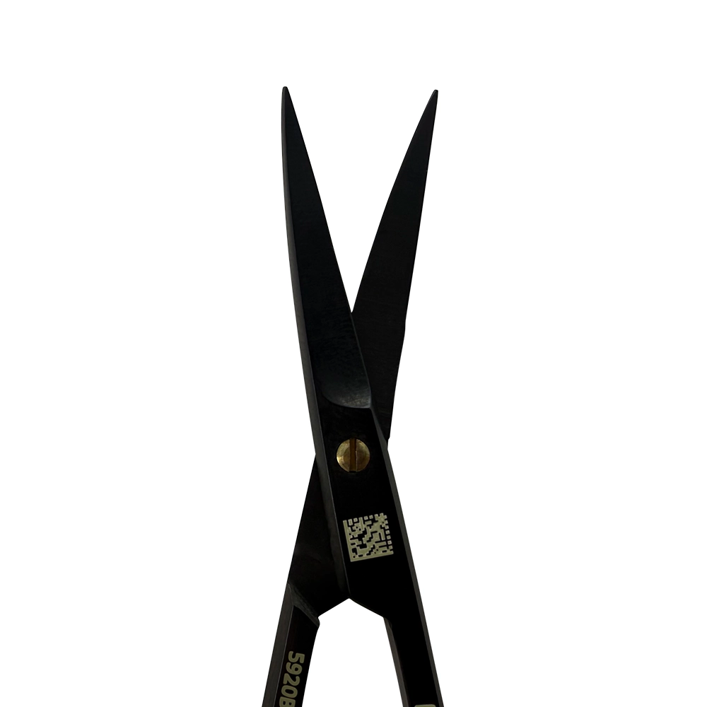 Ciseaux à suture Iris Super Cut – Courbés, 11,5 cm (4,5 po) – Titane noir