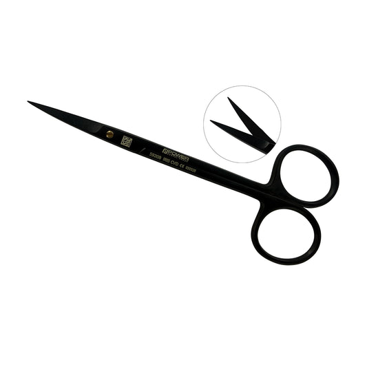 Iris Super Cut Suture Scissors – Curved, 4.5 in (11.5 cm) – Black Titanium