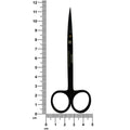 Ciseaux à suture Iris Super Cut – Courbés, 11,5 cm (4,5 po) – Titane noir