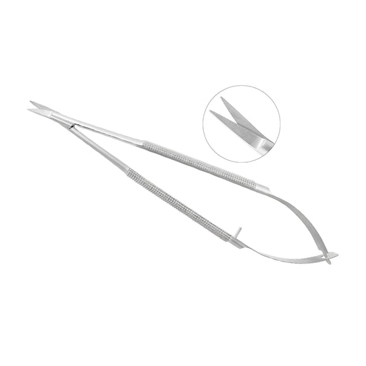 Ciseaux microchirurgicaux de Castroviejo – Incurvés à 45°, 16 cm (6,3 po)