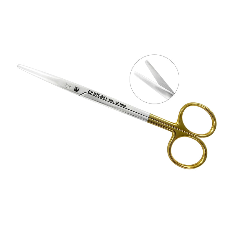 Ciseaux Metzenbaum – Droits, 15 cm (5,9 po), Bouts arrondis – Carbure de tungstène
