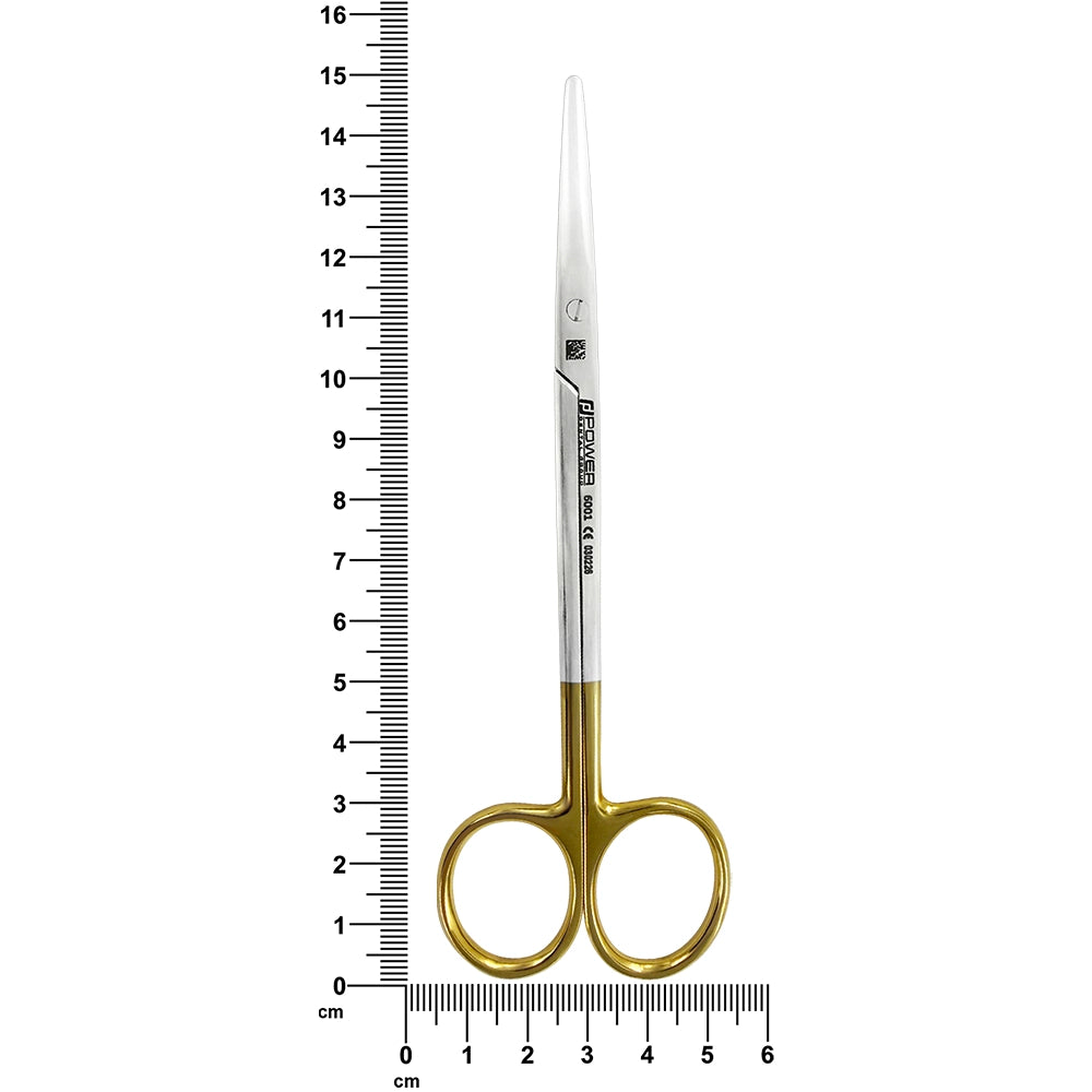 Ciseaux Metzenbaum – Droits, 15 cm (5,9 po), Bouts arrondis – Carbure de tungstène