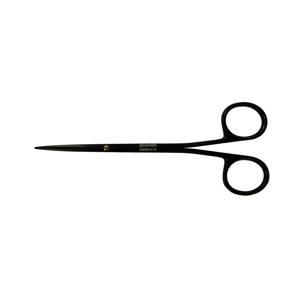Tijeras Metzenbaum Power Bow – Rectas, 14,5 cm (5,7 pulg.) – Titanio Negro