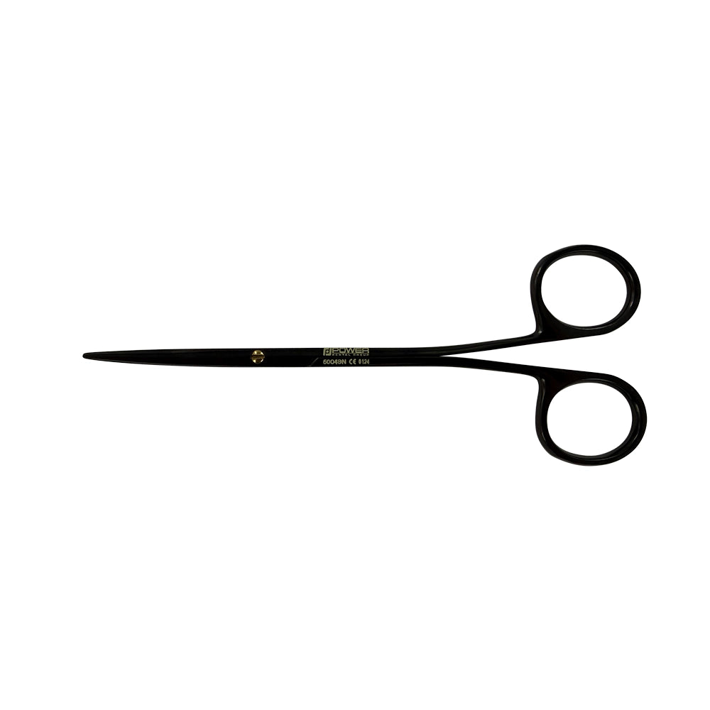 Tijeras Metzenbaum Power Bow de titanio, curvas, 15 cm, edición negra 