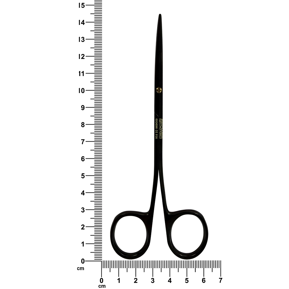 Tijeras Metzenbaum Power Bow – Curvas, 14.5 cm (5.7 pulg) – Titanio Negro