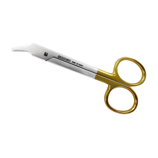 Orthodontic Wire Cutting Scissors – Angled, 4.7 in (12 cm) – Tungsten Carbide