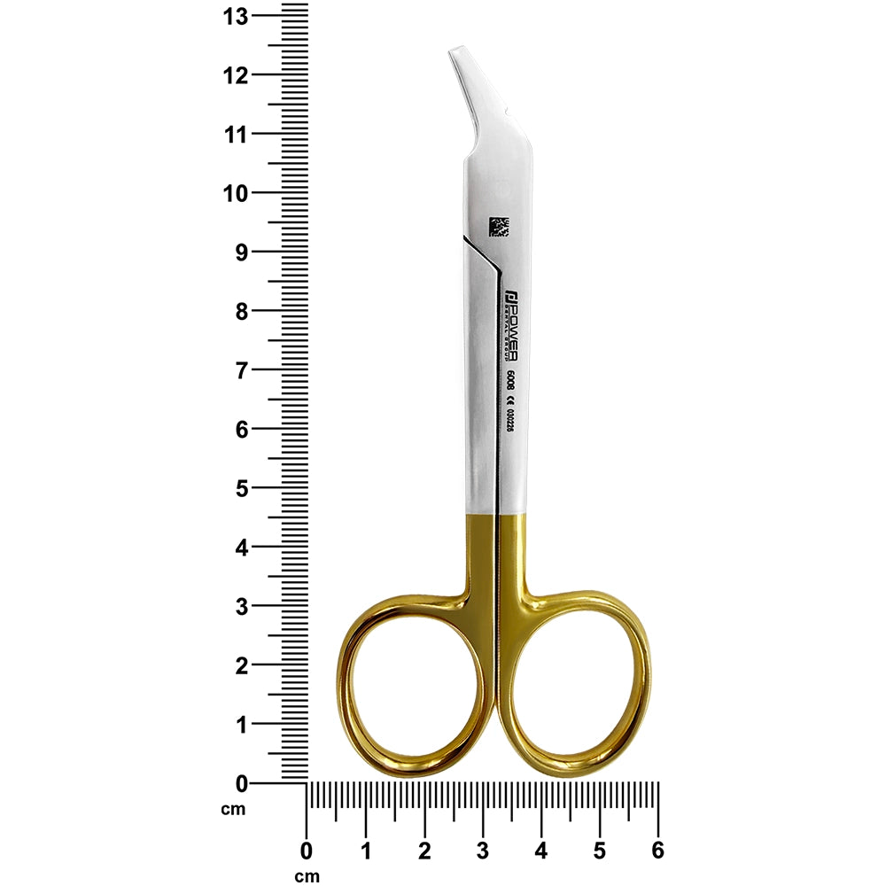 Orthodontic Wire Cutting Scissors – Angled, 4.7 in (12 cm) – Tungsten Carbide