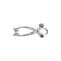Power self-retaining flap retractor with 13 mm serrated blade