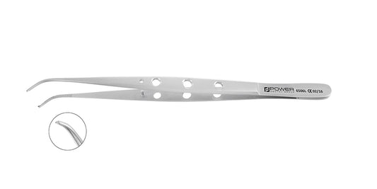 TWEEZERS, TISSUE FORCEPS MICROSURGICAL CVD TEETH 1X2 15cm/6"