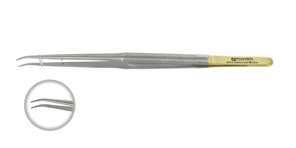 Tweezers Tissue Forceps Gerald  Curved, 18 cm