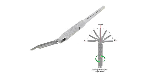 SCALPEL HANDLE ANGLE ADJUSTABLE