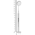 Dental Mirror #5 with 6EZ Ø10 mm handle showing 17 cm overall length
