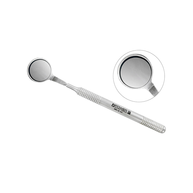 Dental Mirror #5 – Double-Sided, Cone Socket, 6EZ Handle with mm Scale, 6.5 in (16.5 cm)