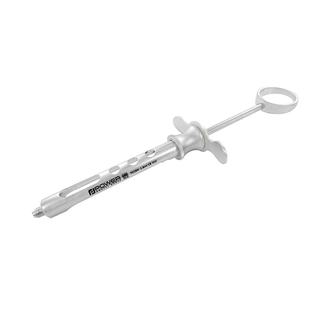 Aspirating Syringe 1.8 ml – Winged, with Harpoon Mechanism | Power Dental Group
