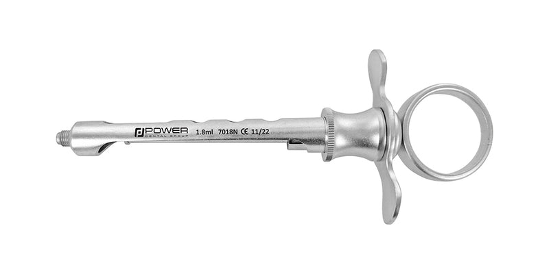 Aspirating Syringe 1.8 ml - Winged, with Harpoon Mechanism