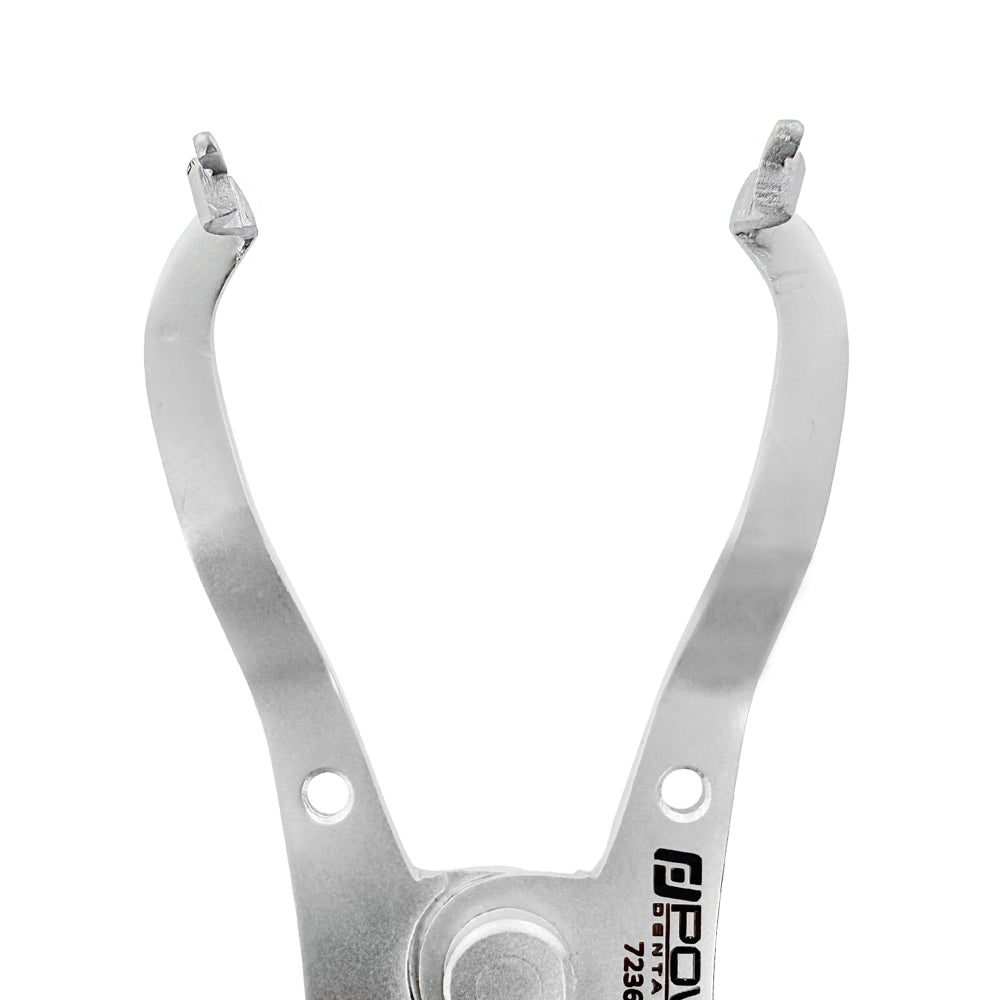 Pince à barrage en caoutchouc ivoire légère, 17 cm, type matrice sectionnelle 