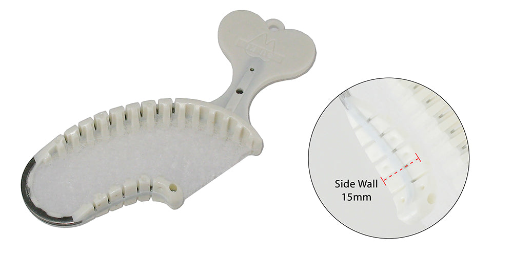 DISPOSABLE FISH BONE TRAY- POSTERIOR QUADRANT 15mm WALL - 35 EA/PKG