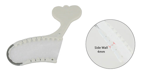 DISPOSABLE FISH BONE TRAY- POSTERIOR SIDELESS 4mm WALL - 50 EA/PKG