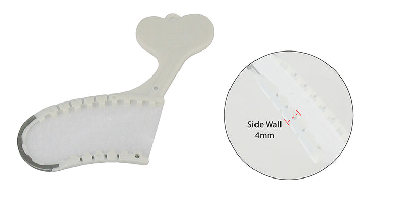 DISPOSABLE FISH BONE TRAY- POSTERIOR SIDELESS 4mm WALL - 50 EA/PKG