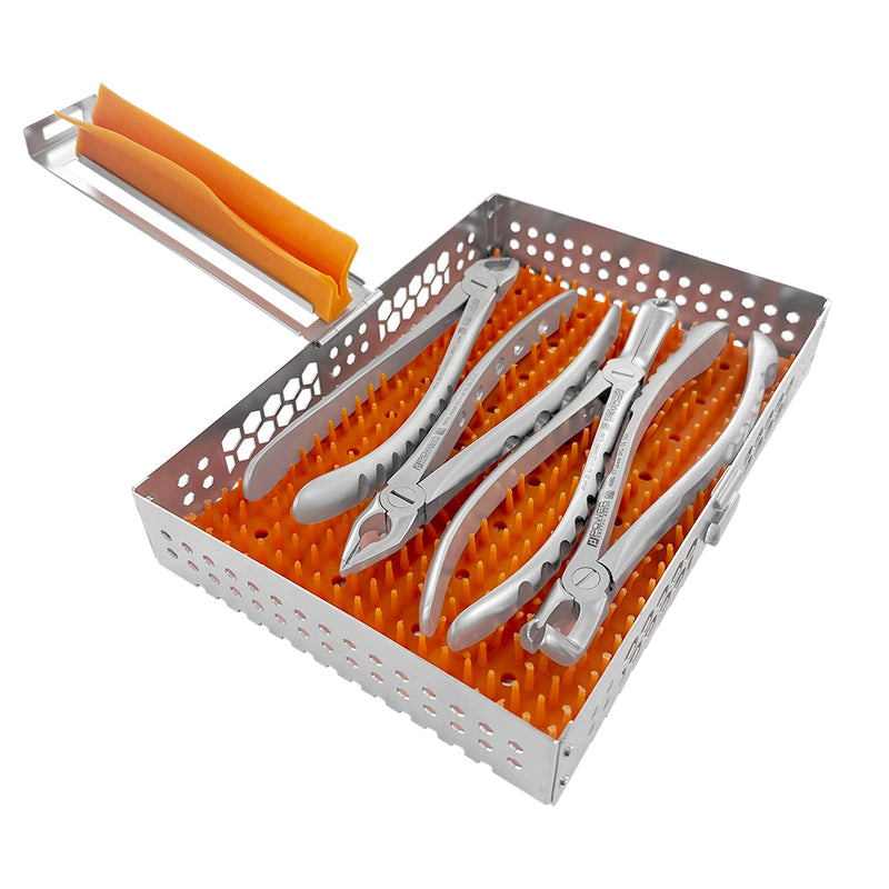 Casete de utilidad quirúrgica con capacidad para 11 instrumentos manuales 