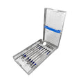 Cassette à double charnière pour instruments – 8 instruments, rack simple haut