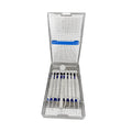 Cassette à double charnière pour instruments – 8 instruments, rack simple haut