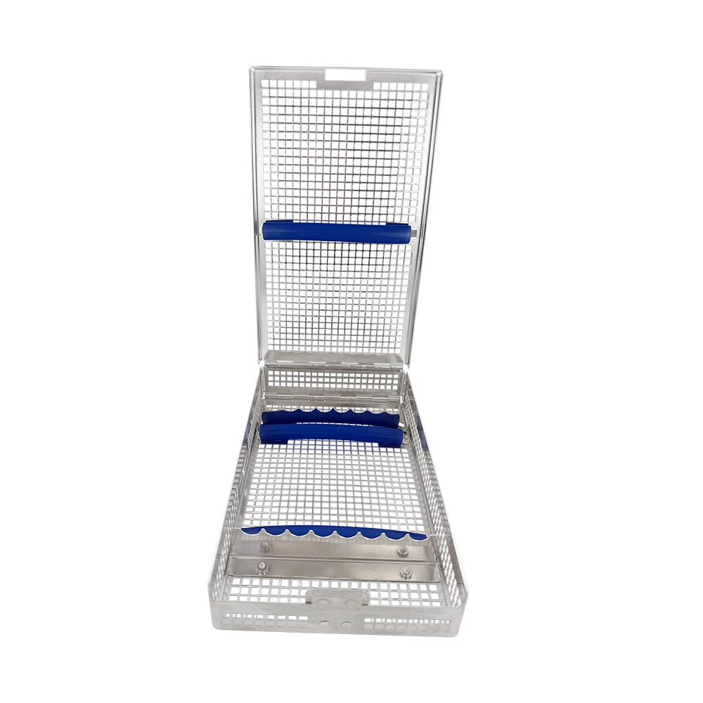 Cassette à double charnière pour instruments – 8 instruments, rack simple haut