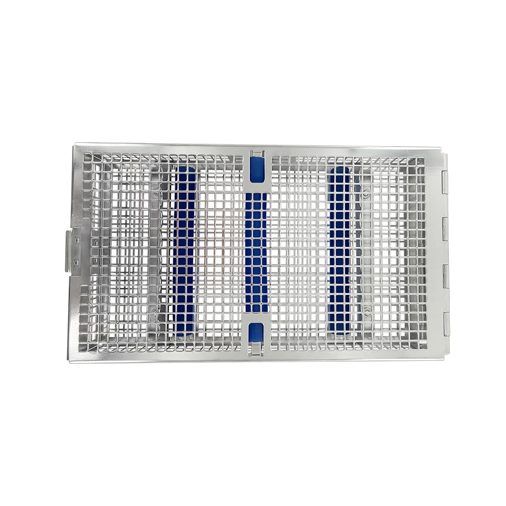 Cassette à double charnière pour instruments – 8 instruments, rack simple haut